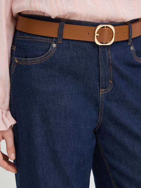 Ζώνη Λεπτή Cognac