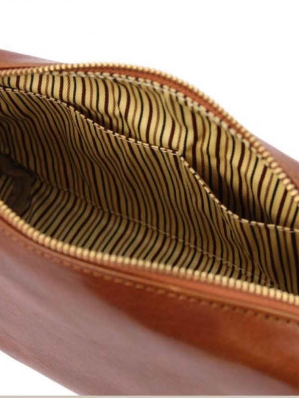 Ιταλικό Χειροποίητο Δερμάτινο Τσαντάκι Καλλυντικών