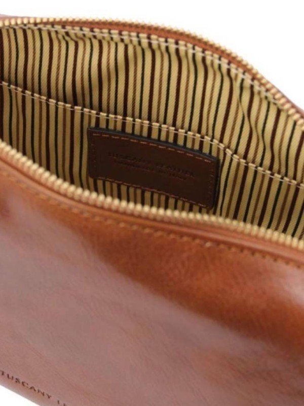 Italian Handmade Leather Bag for Cosmetics En