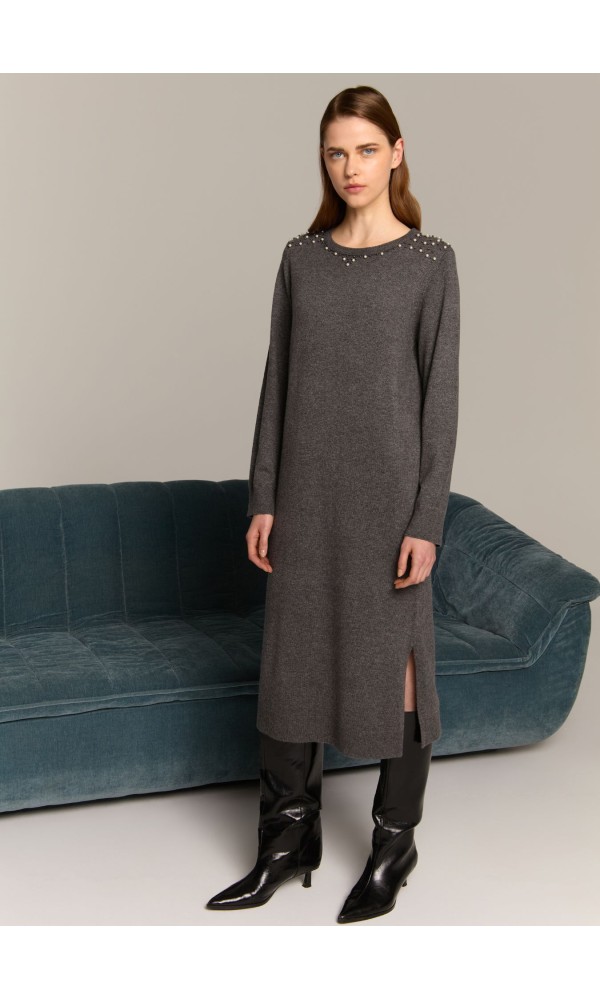 Φόρεμα Μακρύ Γκρι