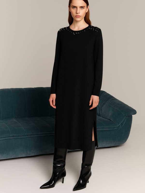 Φόρεμα Μακρύ Μαύρο