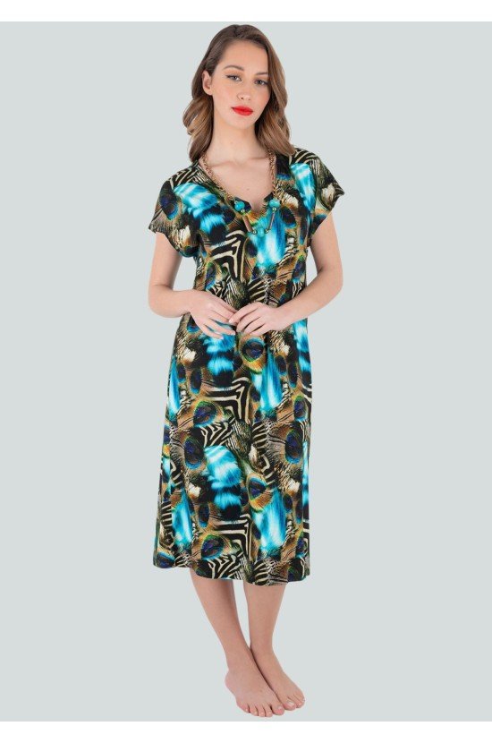 Printed Dress With Bright Colors