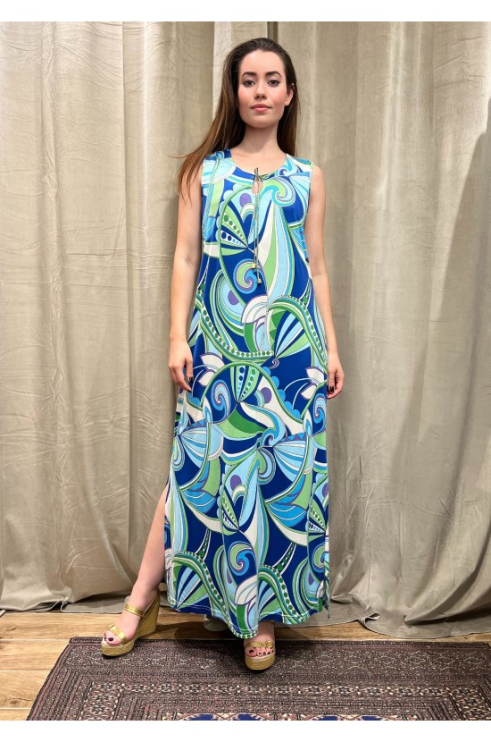 Long Dress With Geometric Patterns