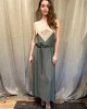 Dress Beige-Olive green