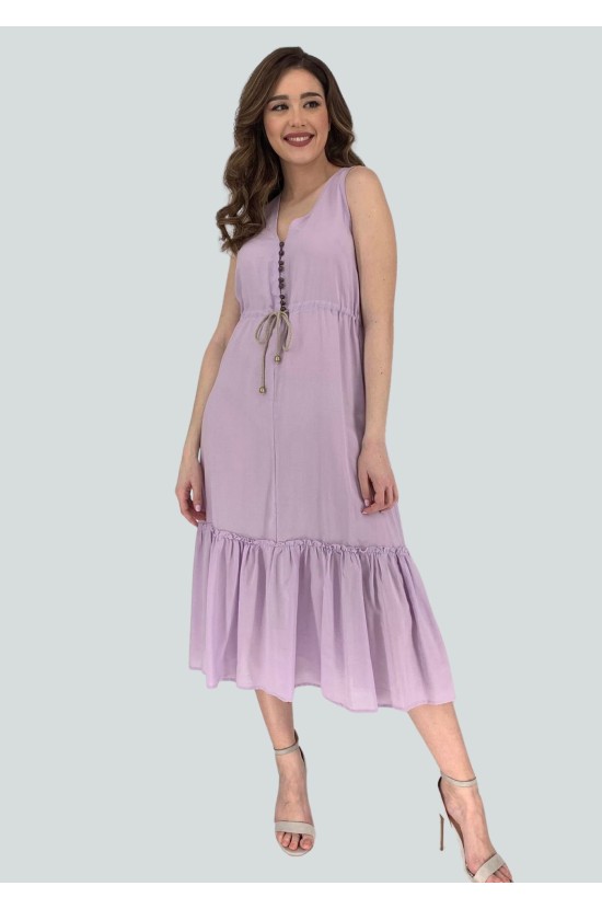 Sleeveless Lilac Dress