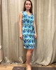 Dress Embrimé Light Blue