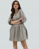 Dress Gray With Sequin En