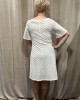 Φόρεμα Λευκό Με Διάτρητο Σχέδιο