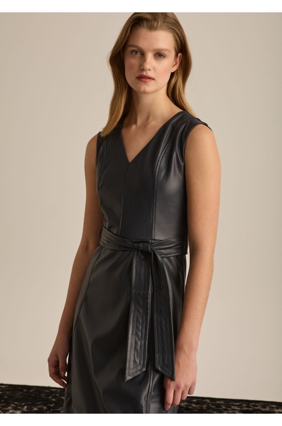 Dress Black Leatherette