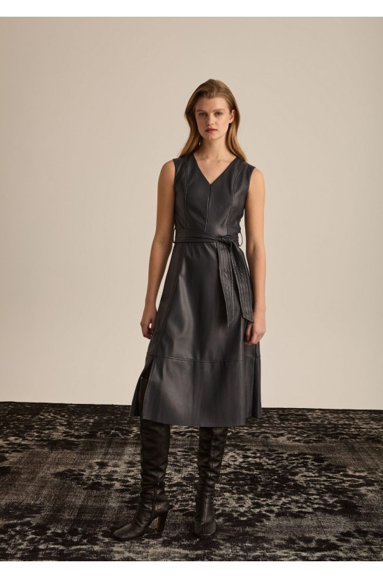 Dress Black Leatherette