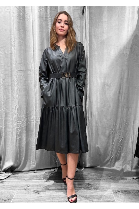 Black Leatherette dress