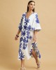 Dress with Blue Floral Design Dress with Blue Floral Design