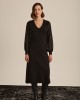 Knitted Black Dress With Slide