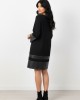 Black Dress With Leather Details