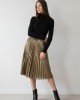 Φούστα Πλισέ Χρυσή 