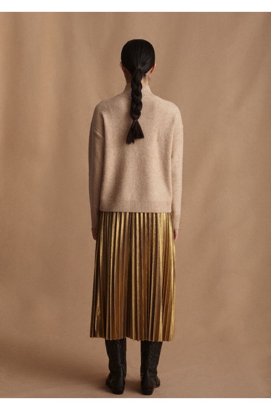 Skirt Pleated Gold 