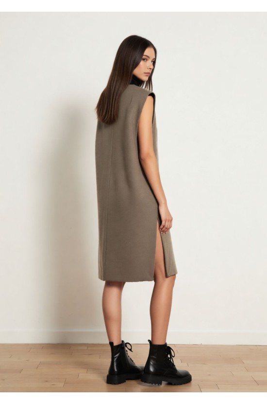 Γιλέκο Μακρύ Camel