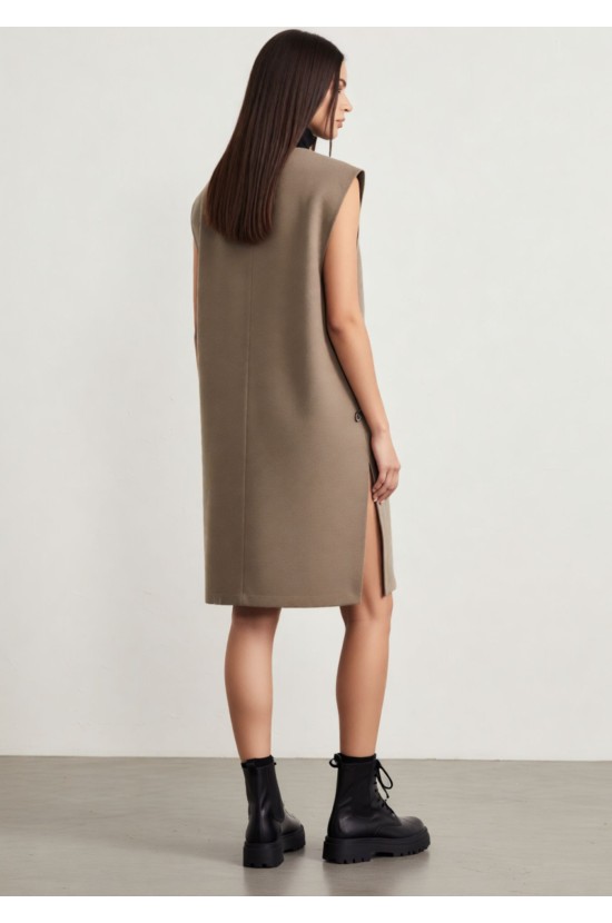 Γιλέκο Μακρύ Camel