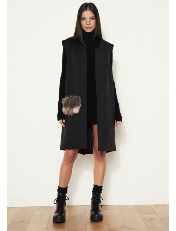 Vest Long Black