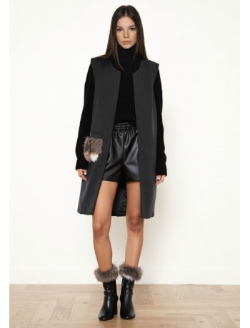 Vest Long Black Vest Long Black