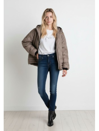 Μπουφάν Εκρού Μακρύ Μπουφάν Εκρού Μακρύ