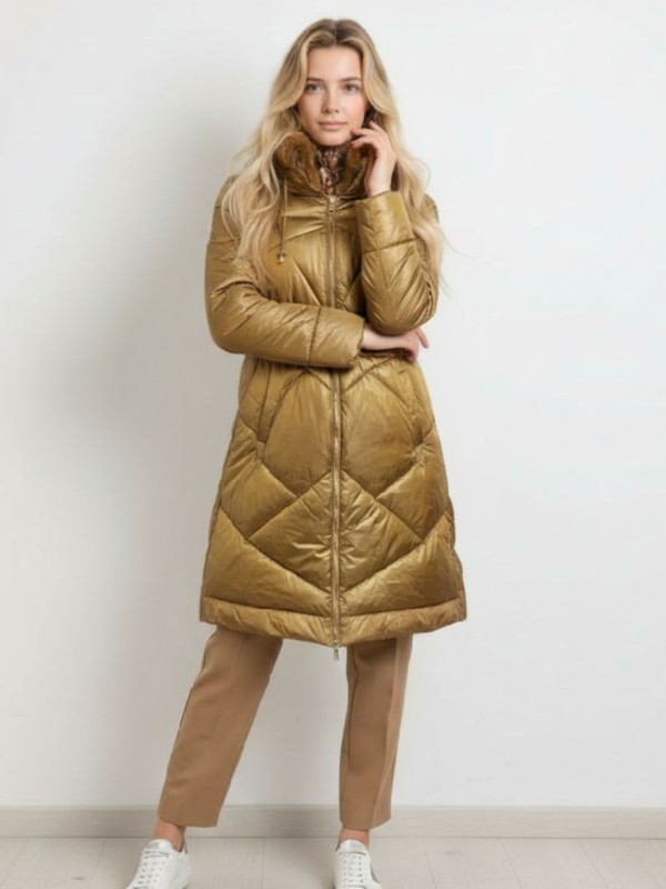 Μπουφάν Μακρύ Camel