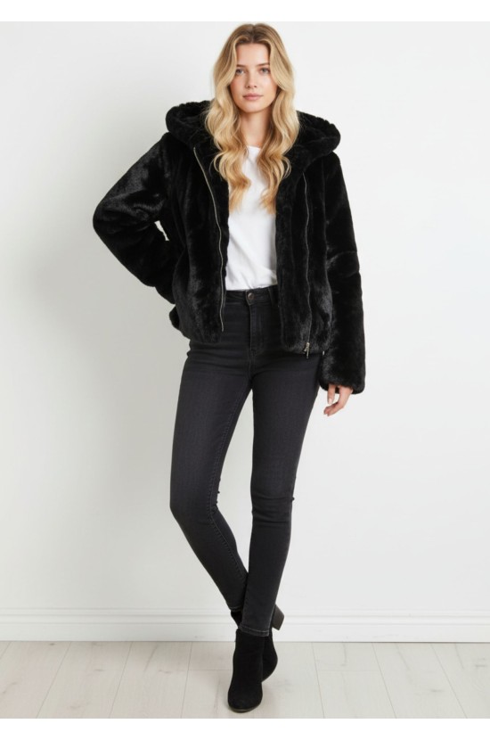 Faux Fur Πανωφόρι 2-σε-1 με Αποσπώμενα Μανίκια Faux Fur Πανωφόρι 2-σε-1 με Αποσπώμενα Μανίκια