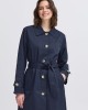 Καμπαρντίνα Με Ζώνη  Navy
