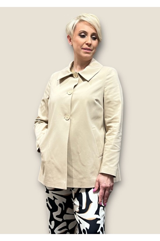 Beige trench coat Beige A-line