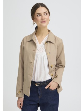 Κοντή Καμπαρντίνα Μπεζ