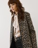 Leopard Πανωφόρι με Δερμάτινες Λεπτομέρειες Leopard Πανωφόρι με Δερμάτινες Λεπτομέρειες