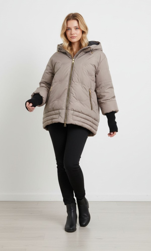 Puff Μπουφάν με Κουκούλα