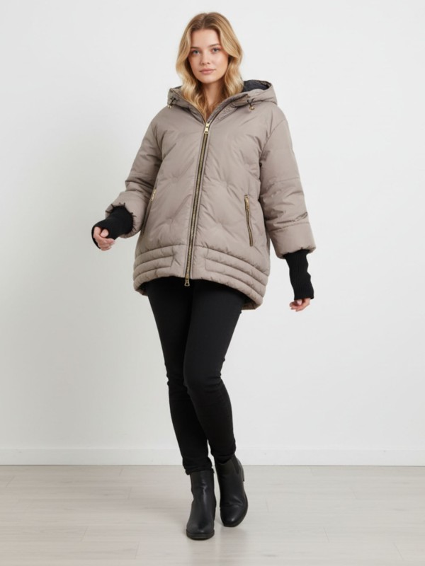 Puff Μπουφάν με Κουκούλα