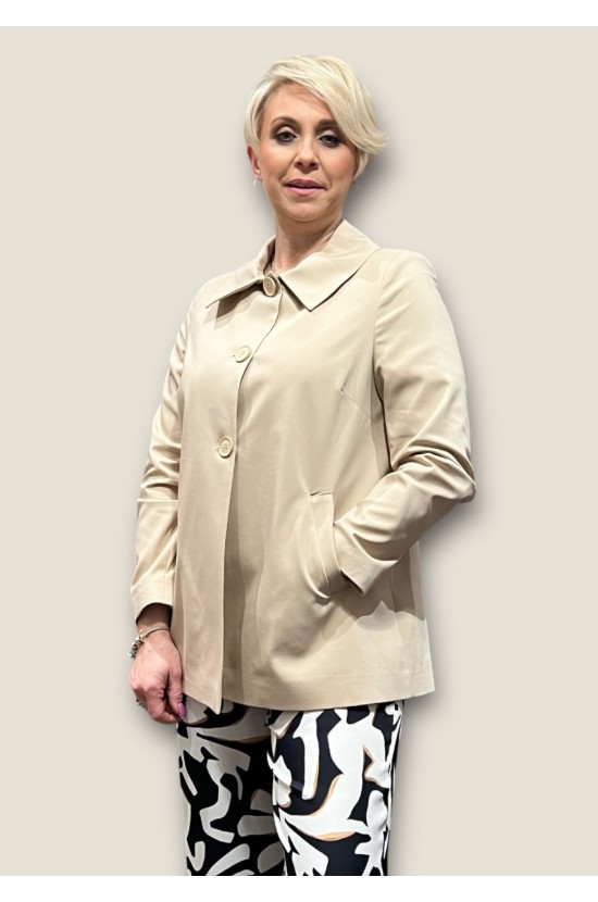 Beige trench coat Beige A-line