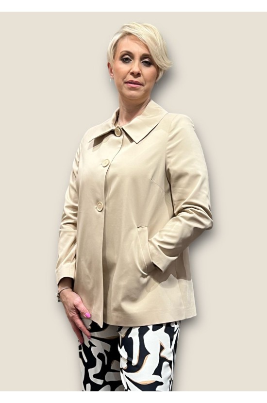 Beige trench coat Beige A-line