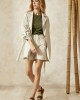 Beige trench coat