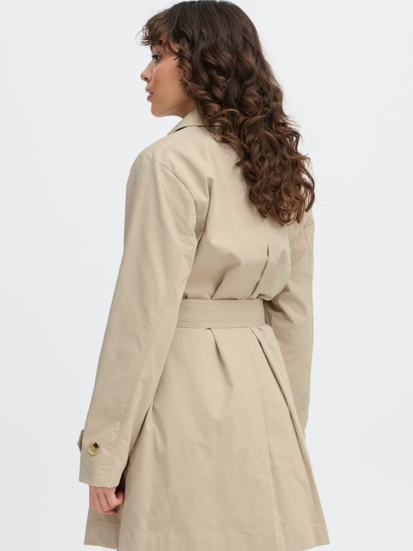 Καμπαρντίνα Με Ζώνη Beige