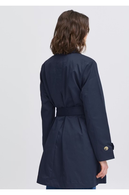 Καμπαρντίνα Με Ζώνη  Navy