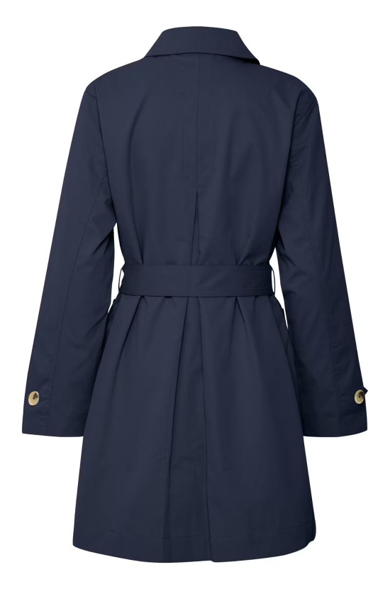 Καμπαρντίνα Με Ζώνη  Navy