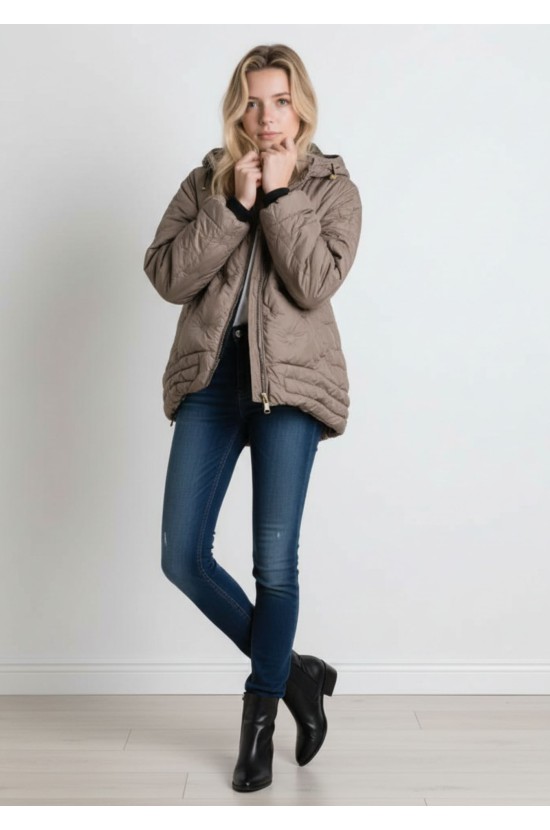 Puff Μπουφάν με Κουκούλα