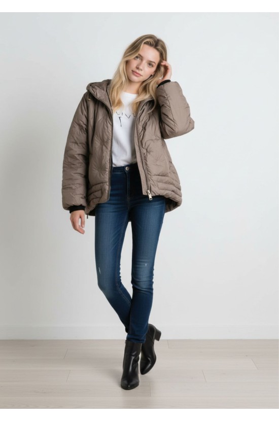 Puff Μπουφάν με Κουκούλα