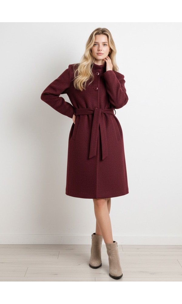 Παλτό Midi Bordeaux