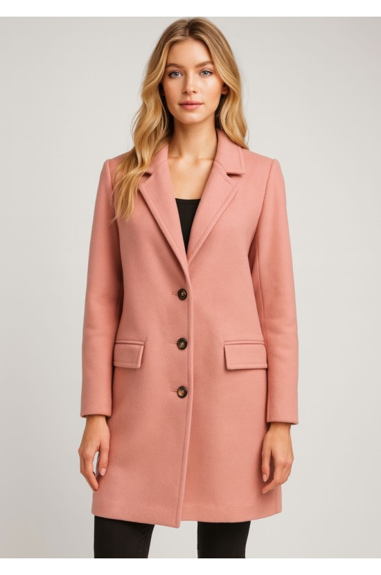 Coat Midi Dusty Pink