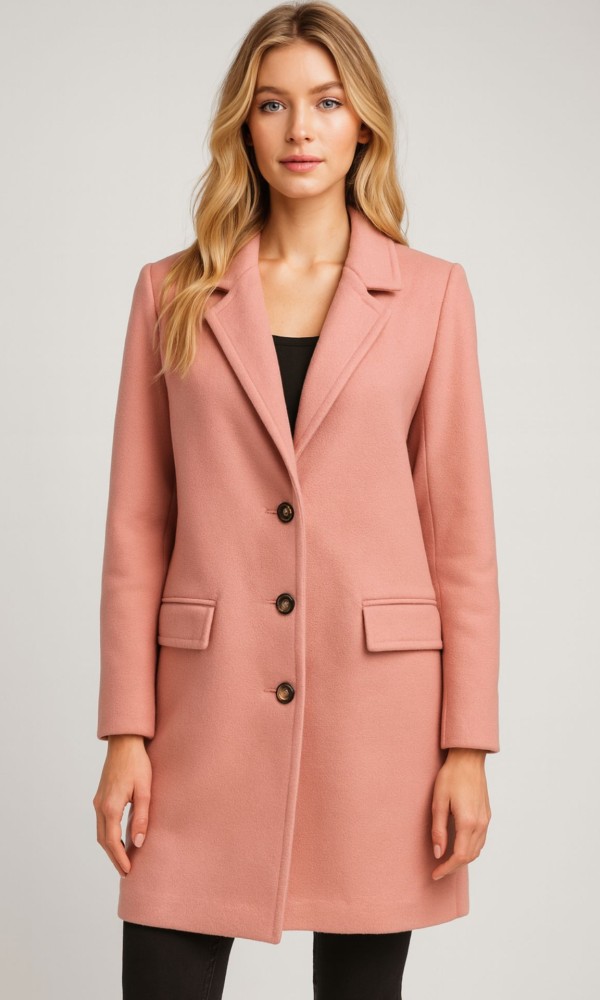 Coat Midi Dusty Pink
