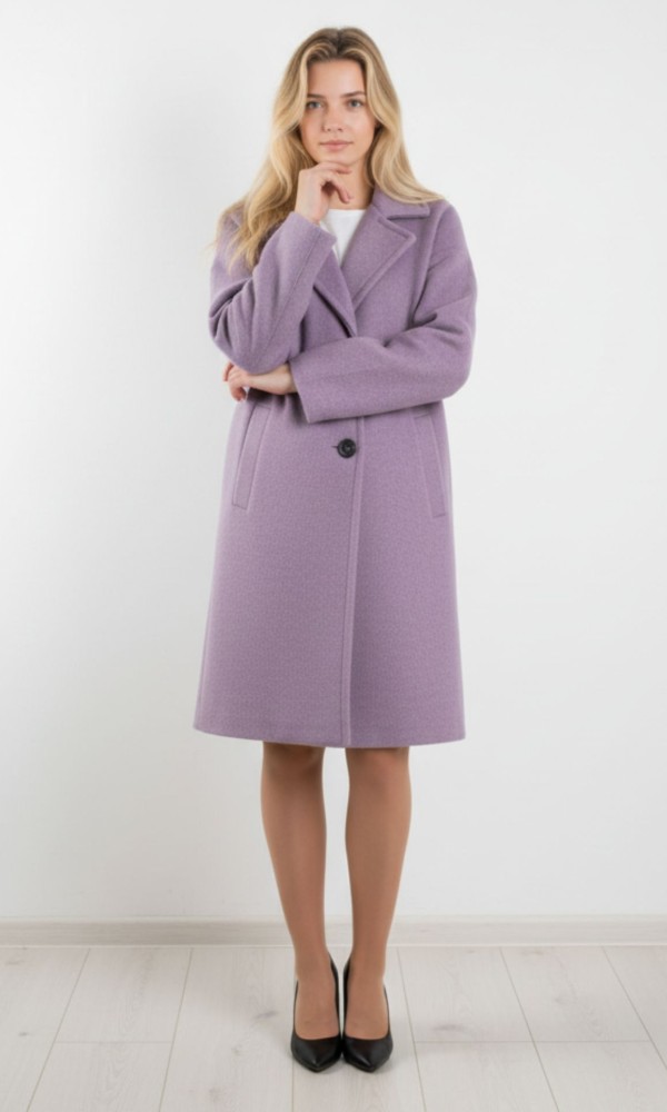 Λιλά Midi Παλτό Λιλά Midi Παλτό