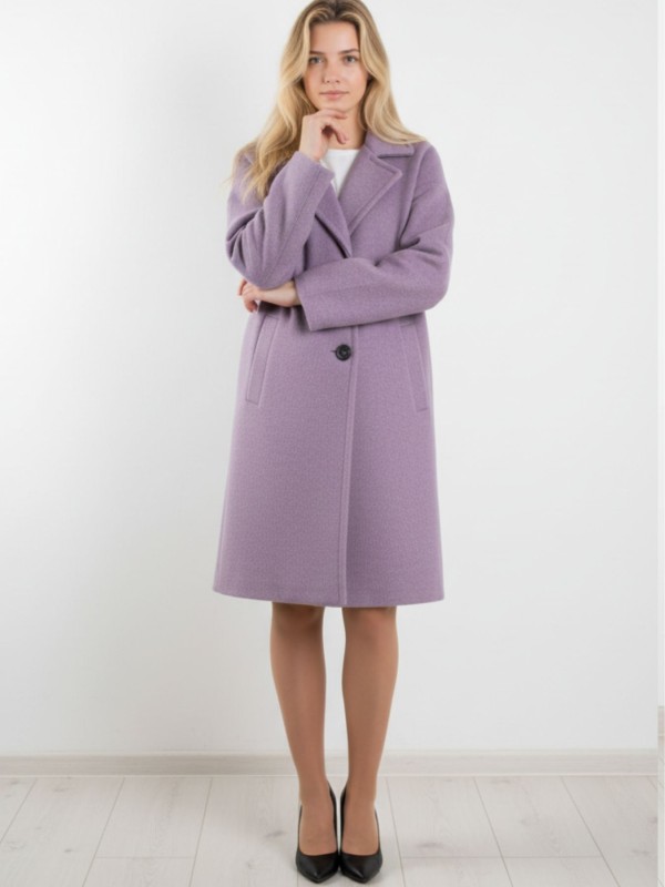 Λιλά Midi Παλτό