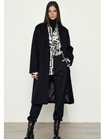 Παλτό Μαύρο Midi Παλτό Μαύρο Midi