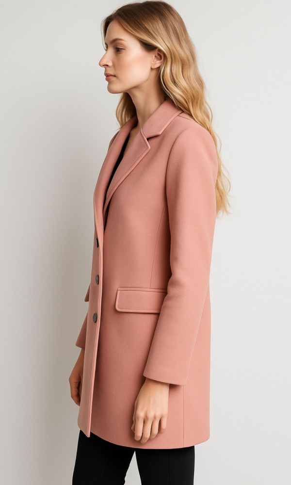 Coat Midi Dusty Pink
