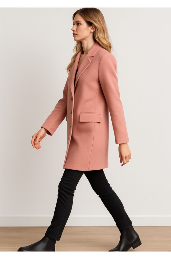 Coat Midi Dusty Pink