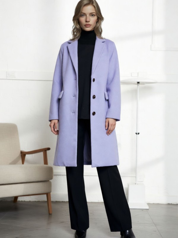 Coat Midi Lila Coat Midi Lila
